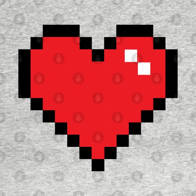 Pixel Heart by DetourShirts